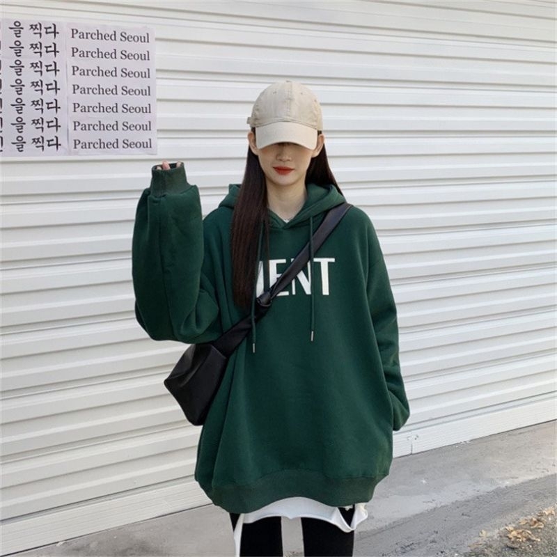 S - XXXXXL(6XL) Hoodie Korean Style MENT BIG SIZE Jaket Jumper Fashion Wanita Jumbo 5XL 4XL 3XL 2XL XL L M S Oversized Harajuku Street wear