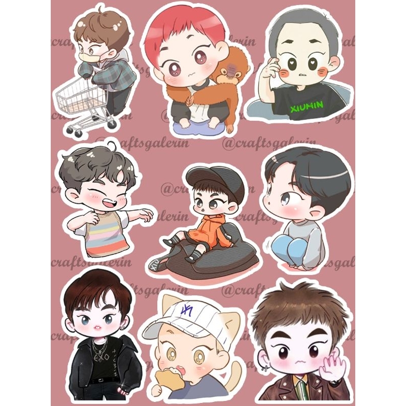 

STICKER CUTTING XIUMIN EXO WATERPROOF