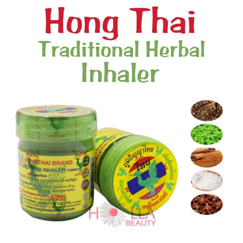 Hongthai Brand Compound Herb Inhaler/hidung tersumbat/pusing/mabuk perjalanan