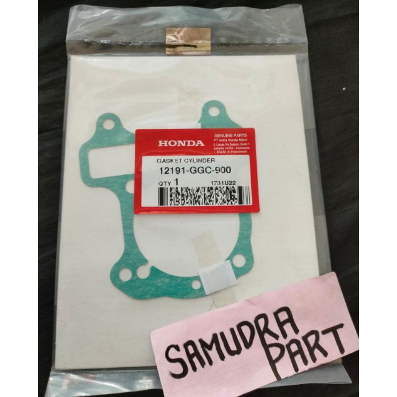 Gasket Cylinder Blok Beat Fi non esp packing pak blok beat Fi stater kasar original 12191GGC900