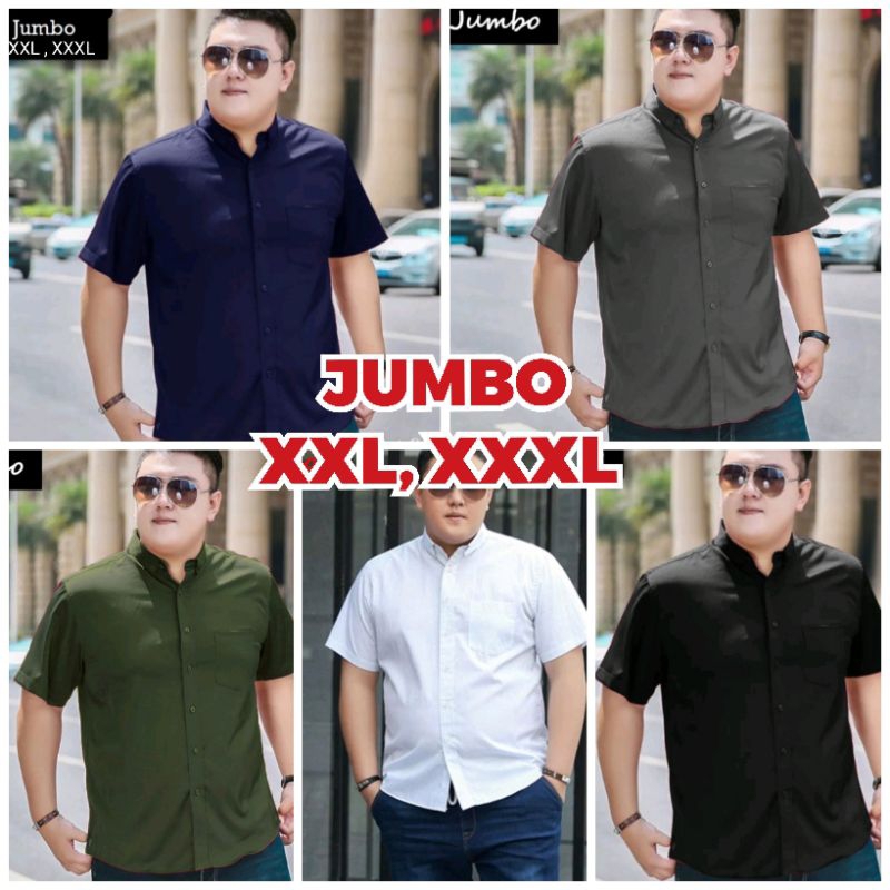Kemeja Hitam Jumbo Pria Kemeja Marron Jumbo Pria Kemeja Army Jumbo Pria Kemeja Polos Pendek Jumbo Pr