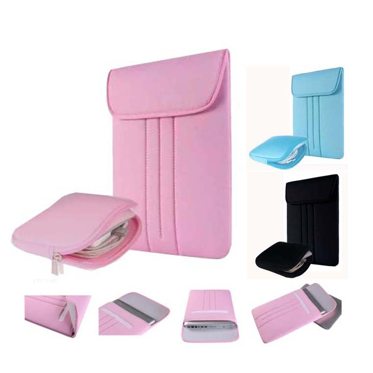 Tas Laptop Softcase 14 inch Top Loaded Waterproof Neoprene pink