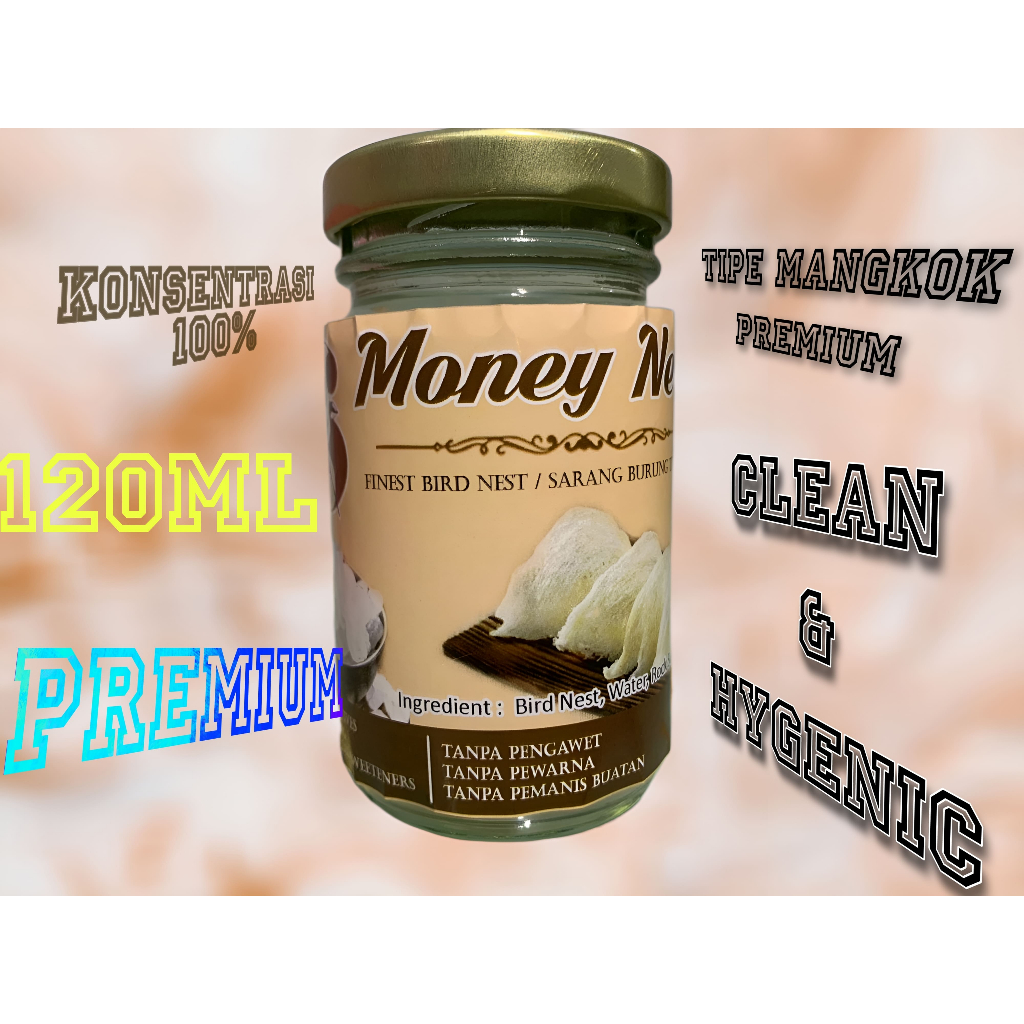 

Money Nest Sarang Walet Berkualitas / YENWO + Immune Booster (120ML/Botol)