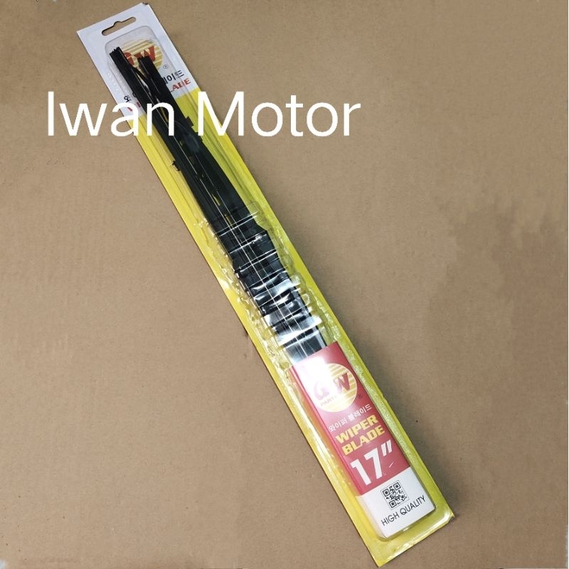 Karet Wiper Kipas Kaca - Wiper Blade 17" Model Baut Kijang Super - 5K