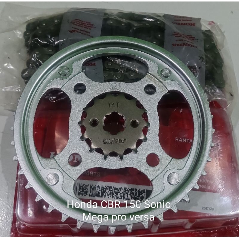 gear set motor Honda Megapro advance original murah
