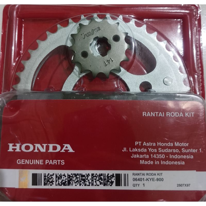 gear set motor Honda CB150R original murah