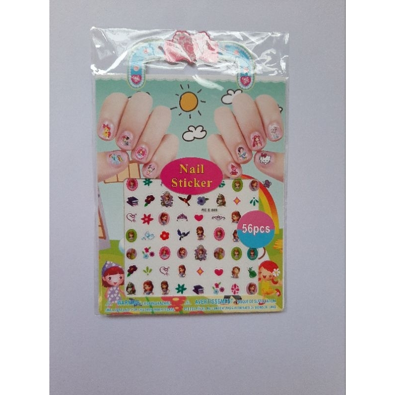 kids nail art stiker kuku anak mainan sticker