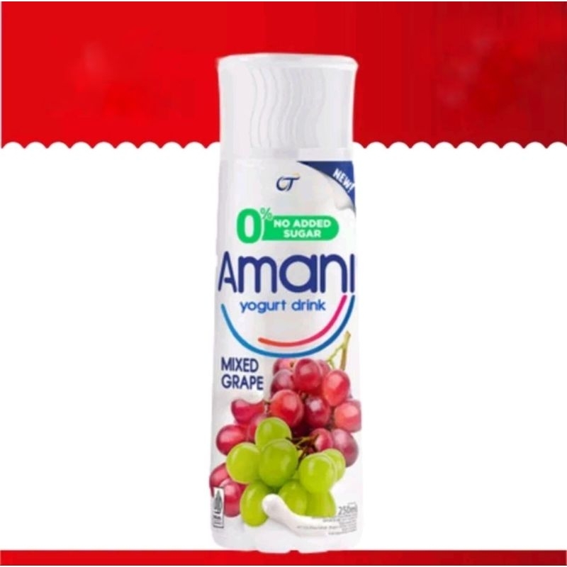 

AMANI YOGURT DRINK MIX GRAPE NO ADDED SUGAR SUSU FERMENTASI 250 ML