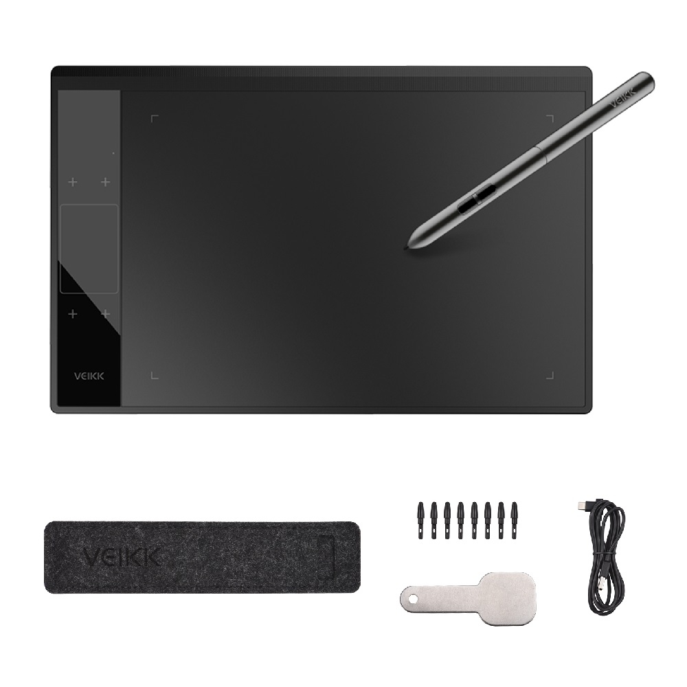 VEIKK A30 - Digital Graphics Drawing Tablet with Pen Tablet P01 - Tablet Gambar Alternatif HUION