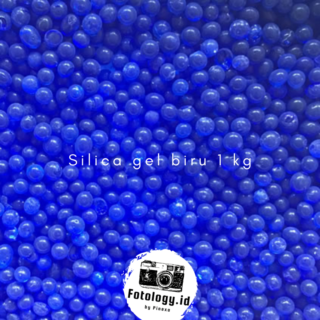 Silica gel biru curah 1 kg kemasan plastik kualitas premium
