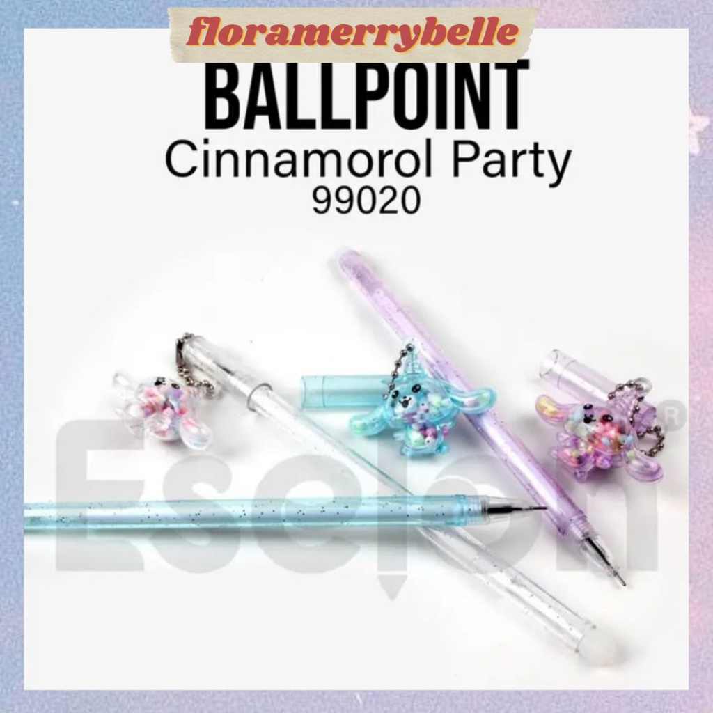 

[FMB.ID] (1 PCS) Pulpen Fancy Gel Karakter Kawaii Sanrio Cinnamoroll Tinta Hitam 0,5mm Alat Tulis Kantor Sekolah Stationary Aesthetic Bolpoin Pen Murah Lucu