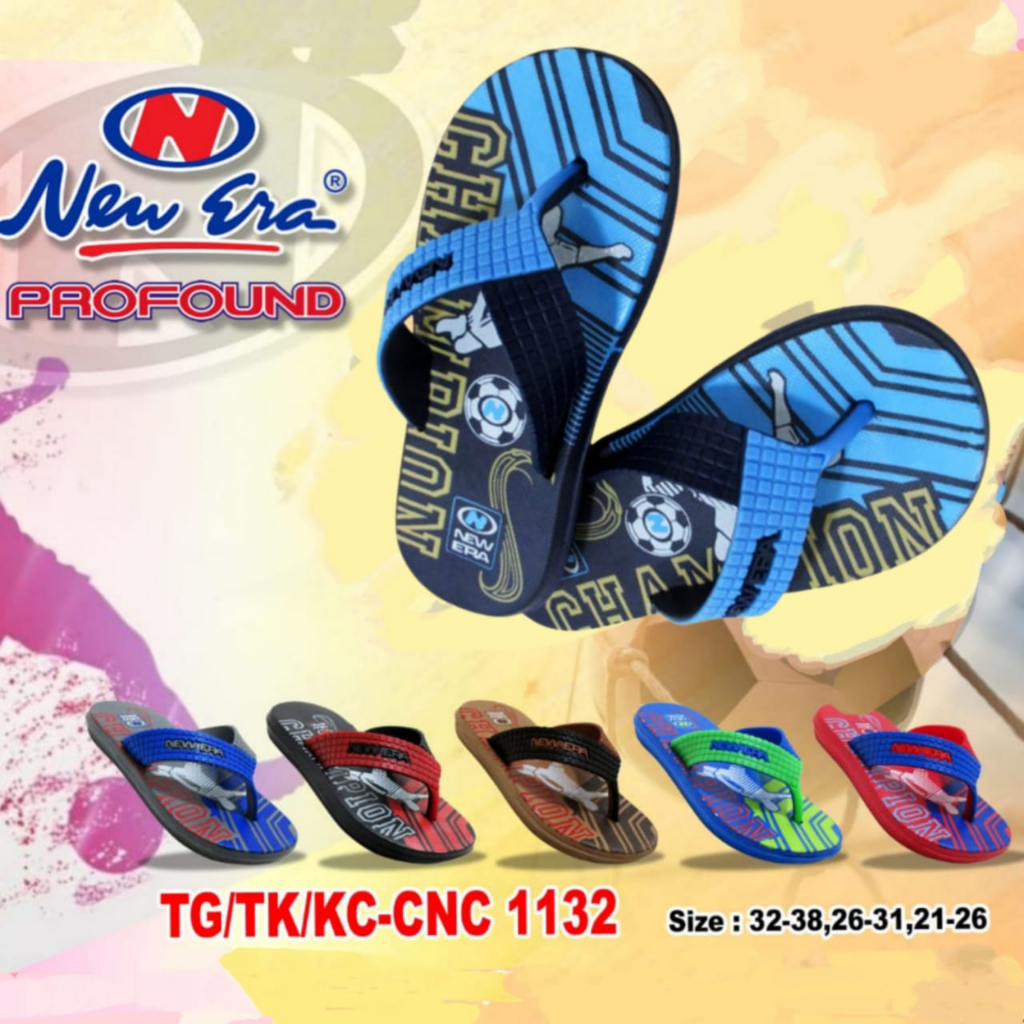 gof NEW ERA BB/KC 1132 Sandal Karet Anak cowok murah berkualitas anti air tahan lama original