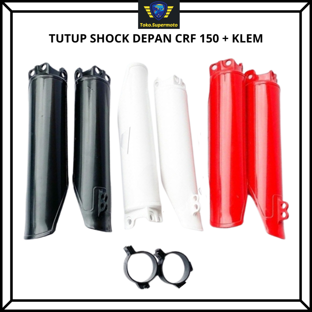 Cover Shock Trail Upside down CRF Bonus Klem Tutup Pelindung