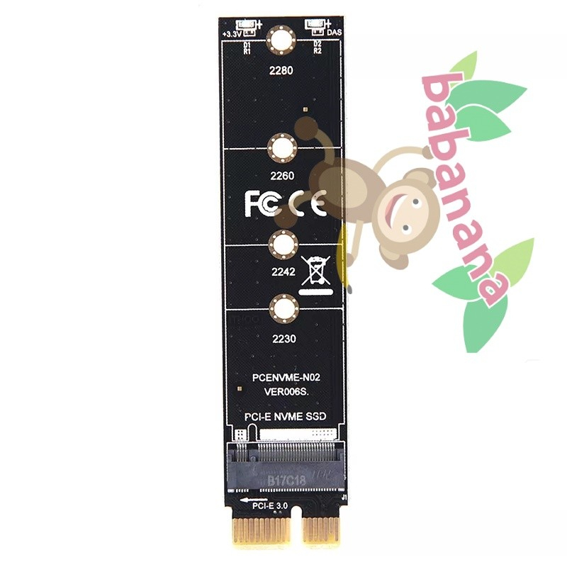 PCIE 1x to nvme adapter converter ssd pcie-e pci express x1 desktop