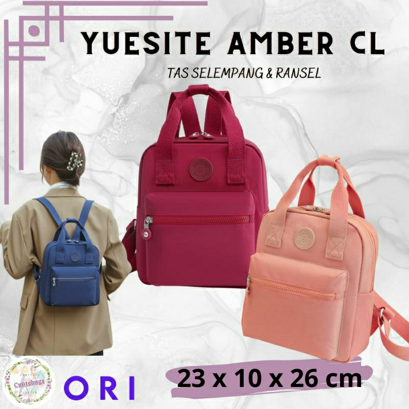 YUESITE AMBER TAS TENTENG RANSEL WANITA MEDIUM BACKPACK