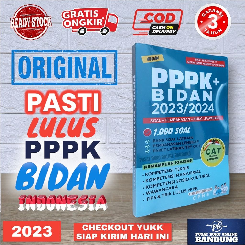 BUKU PPPK BIDAN 2023-2024 CPNS SKB BIDAN BUKU WAJIB SKB PERAWAT SKB KESEHATAN UMUM 2021/2022 BUKU KI