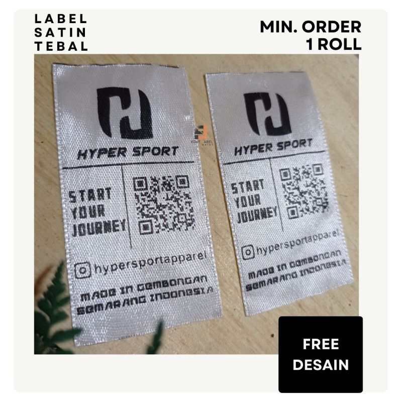 LABEL SATIN TEBAL / LABEL SATIN CUSTOM / LABEL BAJU / LABEL TAG WASHING / LABEL HIJAB / LABEL SIZE