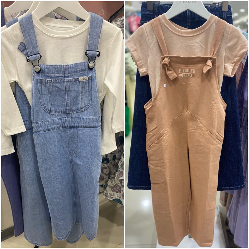 Set Overall anak perempuan PITO DITO (4-14th)