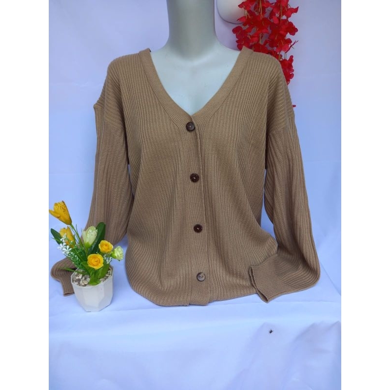 CARDIGAN RAJUT // CARDIGAN JUMBO KANCING BATOK // MUAT bb70 KG+