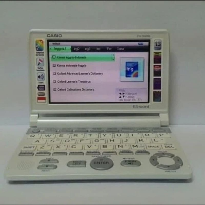 Kamus Elektronik Bahasa Inggris Indonesia EX-WORD CASIO EW-ID2000 / Electronic Dictionary