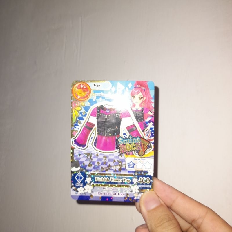 (AIKATSU CARD) Pinkish Union Top