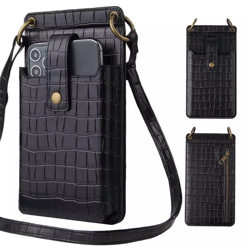 TAS SELEMPANG HP/SLINGPHONE MOTIF TEKSTUR CROCODILLE (XSEMPLAR)