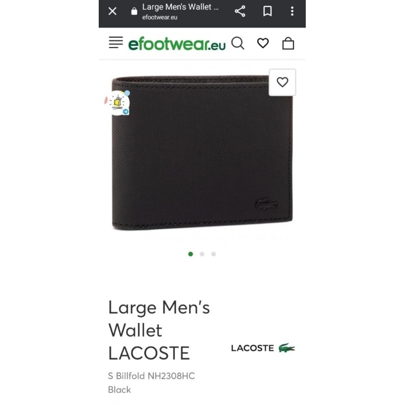 LACOSTE DOMPET PRIA/ DOMPET ORIGINAL/ MURAH/ DOMPET PRIA