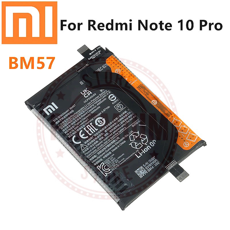 Baterai Batre Xiaomi Redmi Note 10 Pro Bm57 Original New Baterai Xiaomi Bm57