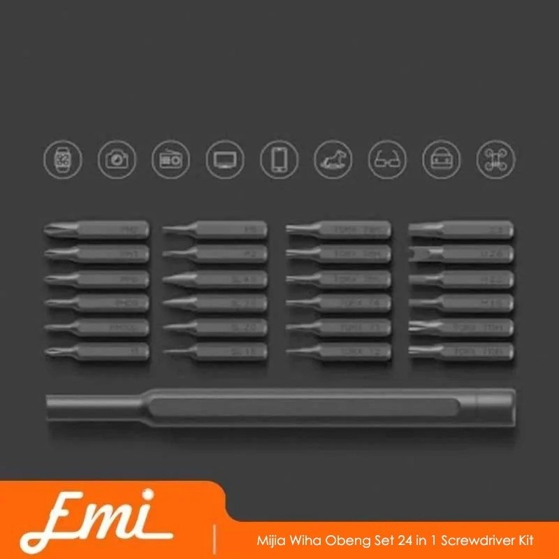 Original Mijia Wiha Obeng Set 24 in 1 Screwdriver Kit By EMI