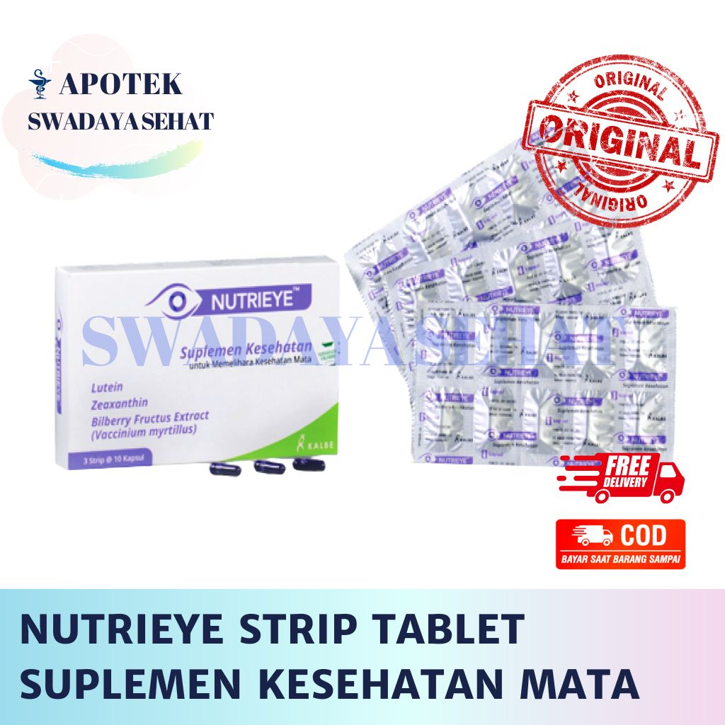 NUTRIEYE STRIP TABLET - Suplemen Kesehatan Mata Penglihatan