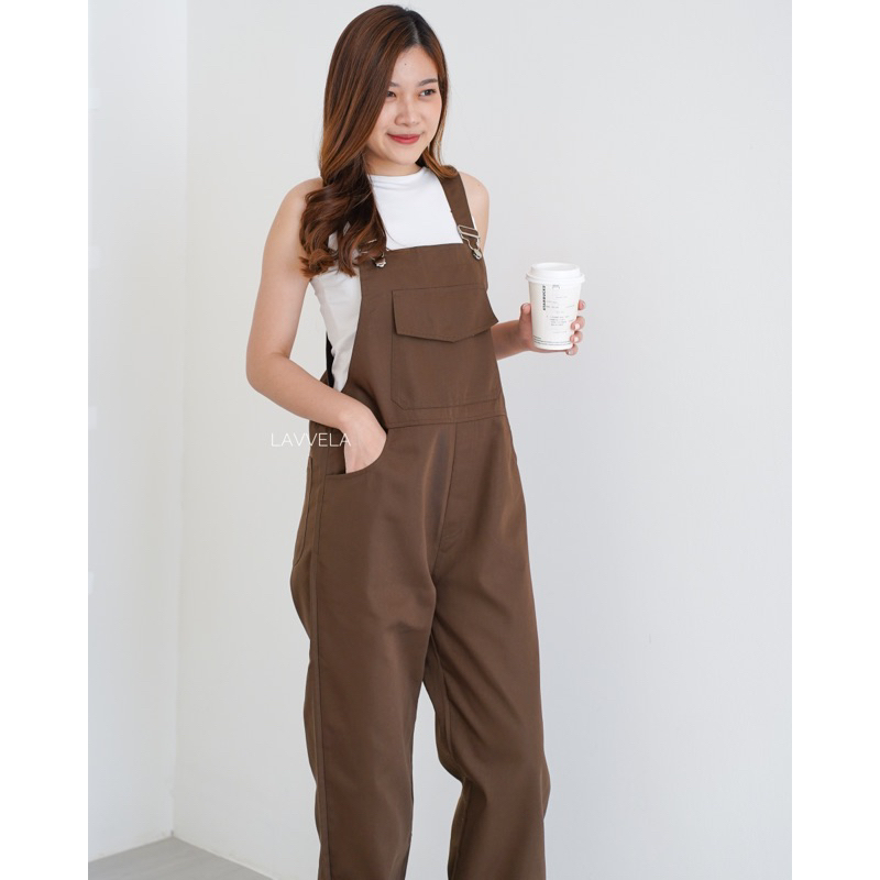 LAVVELA MANHATAN BAJU KODOK JUMPSUIT OVERALL PLAYSUITS