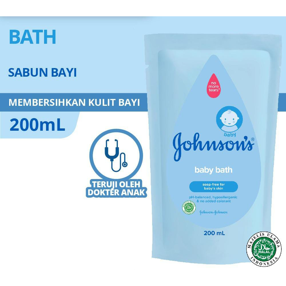 JONSHON'S Refill Baby Bath Biru 200ml