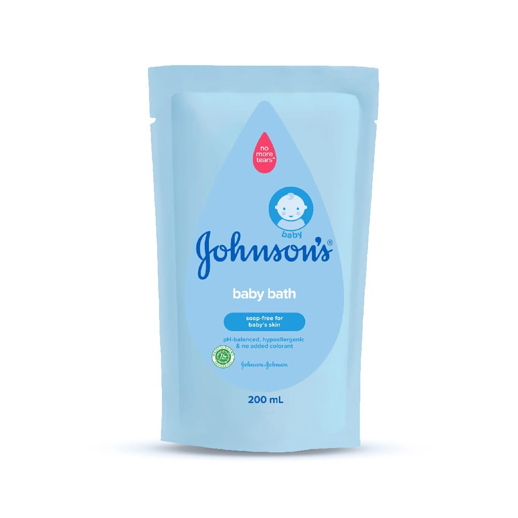 JONSHON'S Refill Baby Bath Biru 200ml