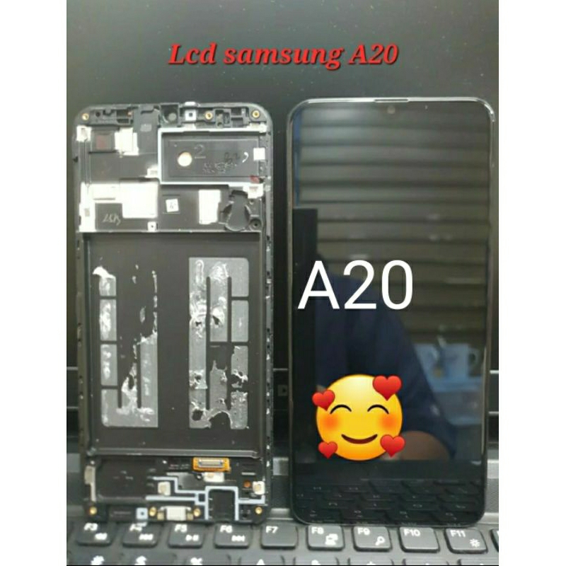 Lcd Samsung A20 Original Copotan + frame