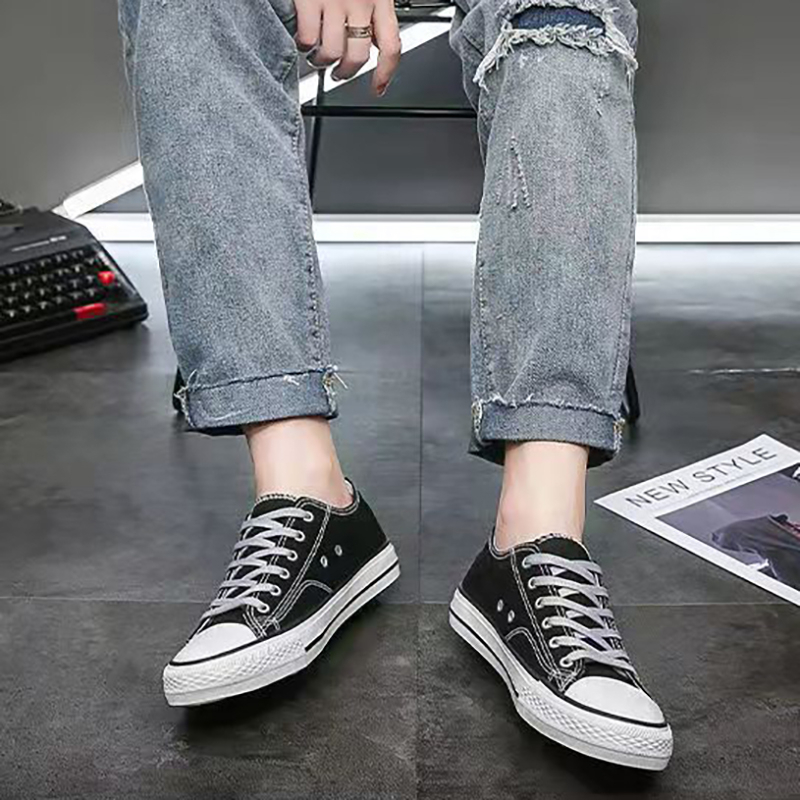 Toread Sepatu Pria Kanvas Model Kekinian Sneakers Tali Berwarna Fashionable Outdoor MC310