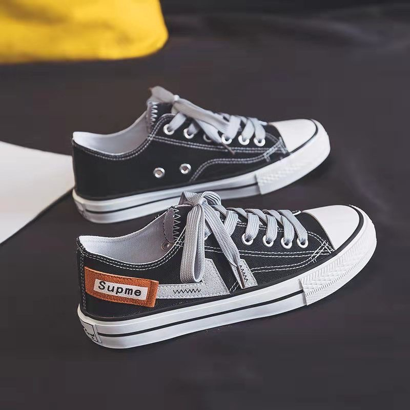 Toread Sepatu Pria Kanvas Model Kekinian Sneakers Tali Berwarna Fashionable Outdoor MC310