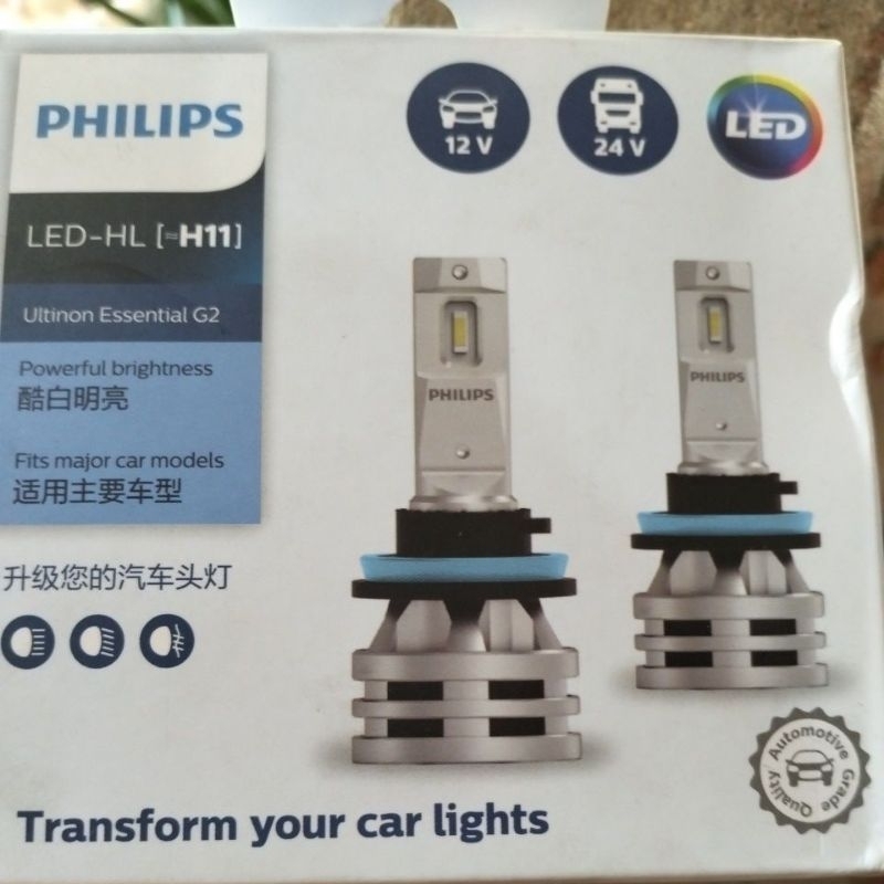 Bohlam lampu depan LED Philips H11