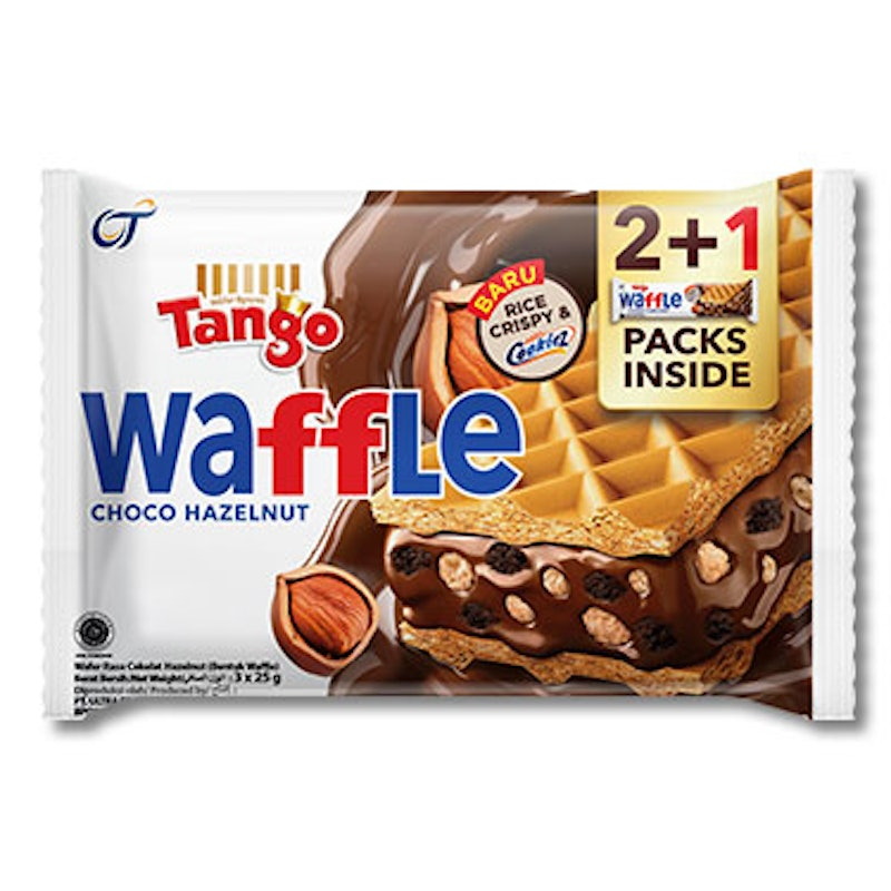 

CRISPY WAFERS | TANGO WAFFLE CHOCO HAZELNUT 75G | TANGO | WAFERS