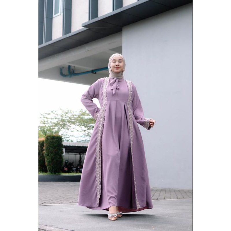 Abaya series By Annisa Fashion Bisa COD // Gamis terbaru aplikasi renda Annisa Fashion