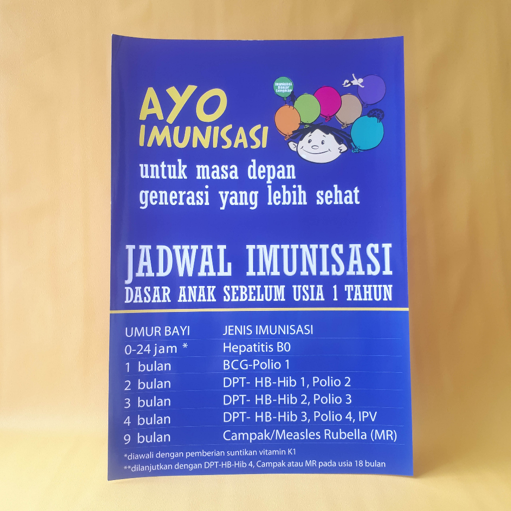 Poster Imunisasi | Poster Ayo Imunisasi |  Poster Jadwal Imunisasi | Poster Ibu dan Bayi | Poster Ke
