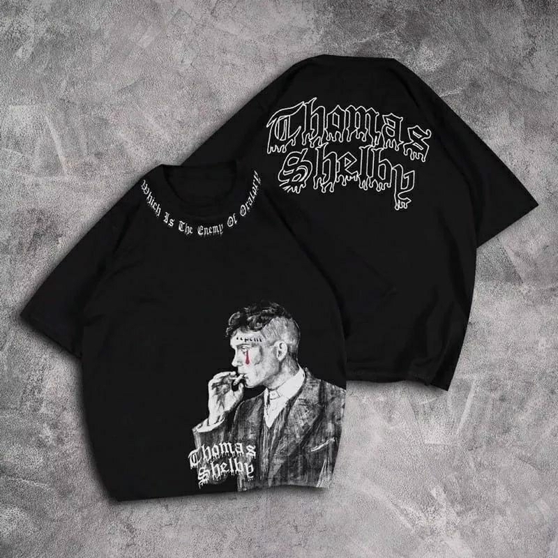 Arifirn Thomas Shelby - Kaos Oversize Wanita Murah