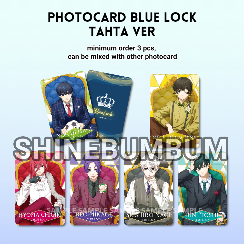 Photocard Blue Lock Tahta ver (2 sisi)