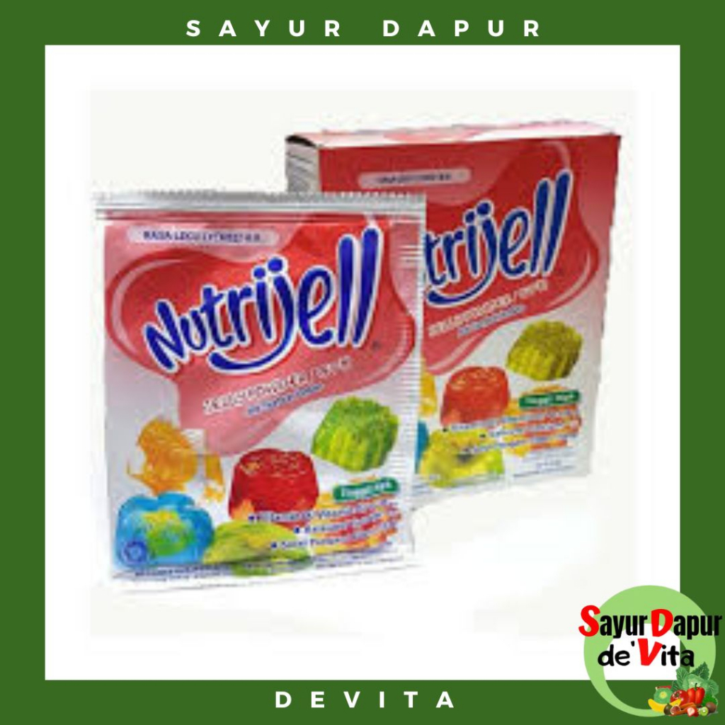 Nutrijell 10 gr Jelly Powder Nutrijel kemasan ekonomis varian rasa buah - NUTRIJELL EKONOMIS