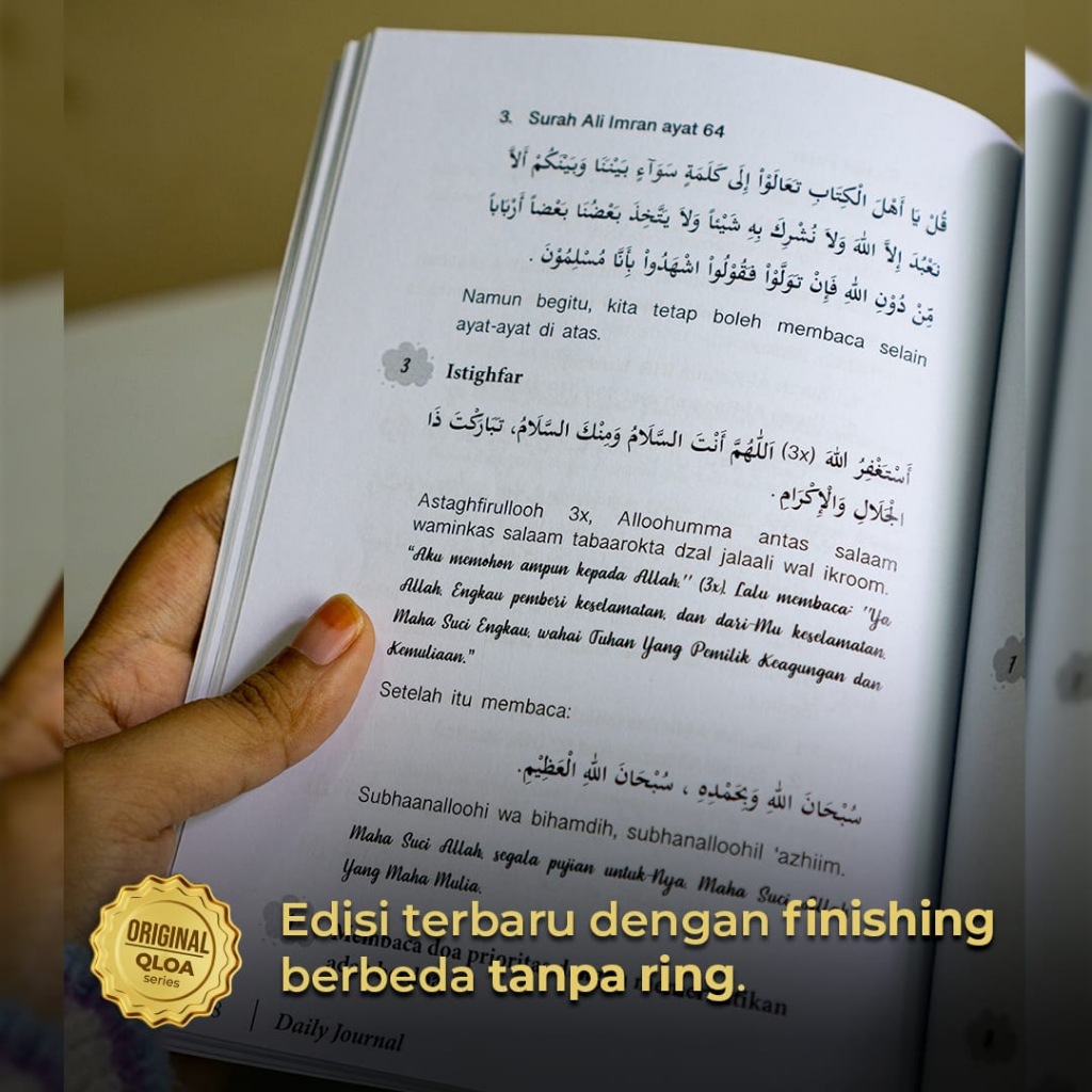 

Buku Daily Journal Quranic Law of Attraction Scripting, Afirmasi, Visualisasi Dengan Doa, Syukur,