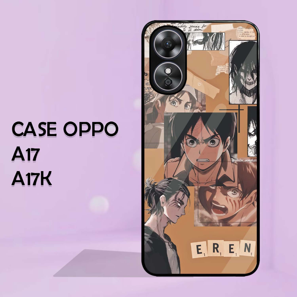 Case Kilau Oppo A17 | A17K [PC119] Casing Glossy Pic HD Aot Titan Levi | Kesing Hp Oppo | Case Kekin