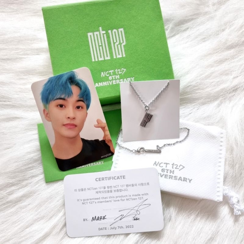 NCT 127 6th anniversary Necklace + pc set, Mark