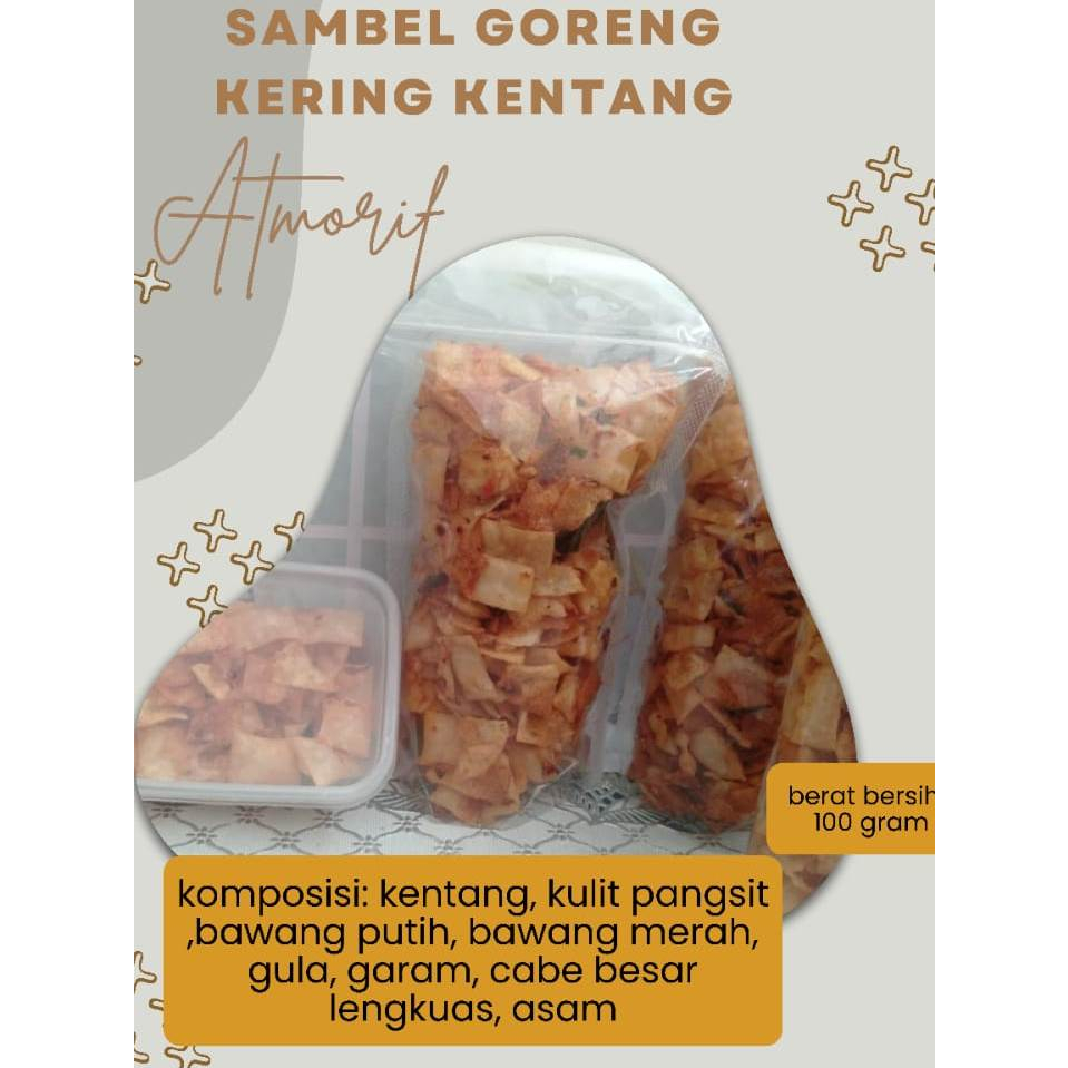 

Sambel goreng Kering kentang pedas manis 100gr