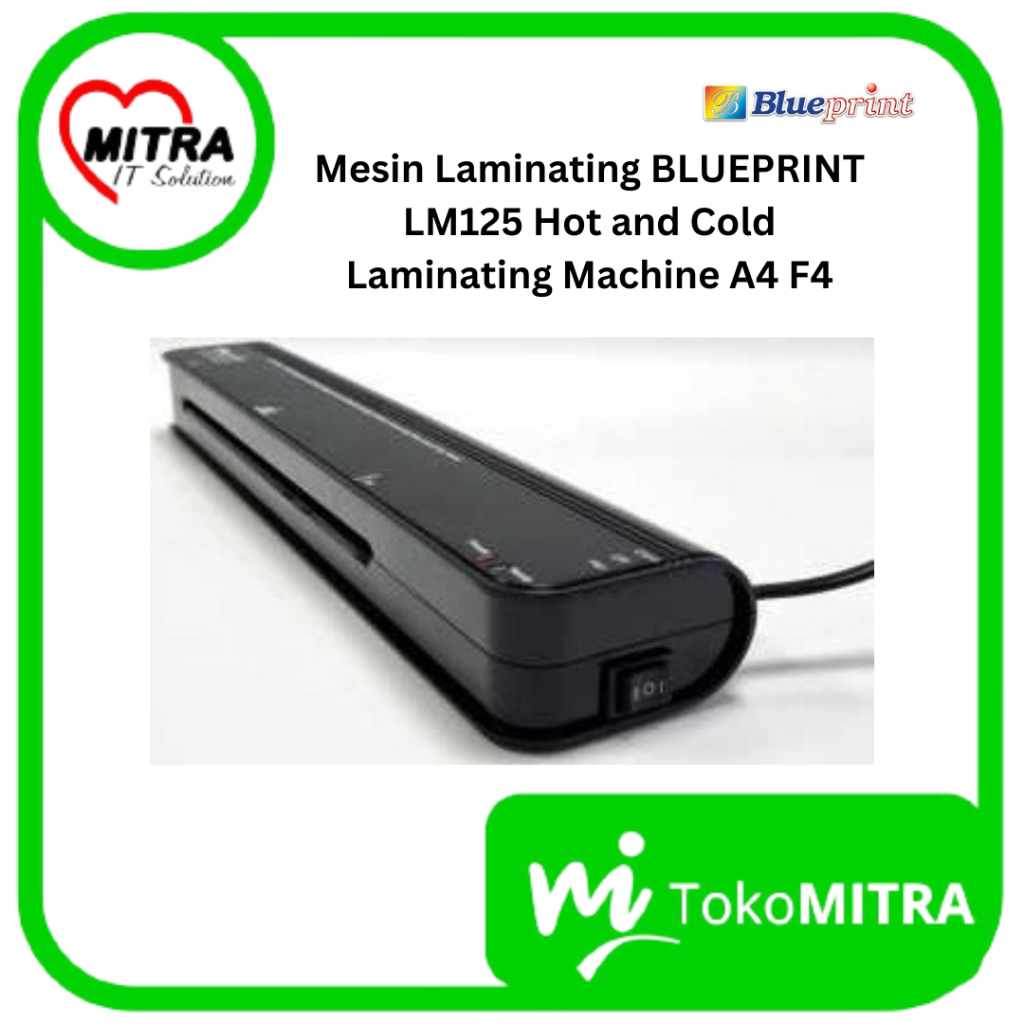 

MESIN LAMINATING BLUEPRINT LM125 HOT AND COLD LAMINATING MACHINE A4 F4