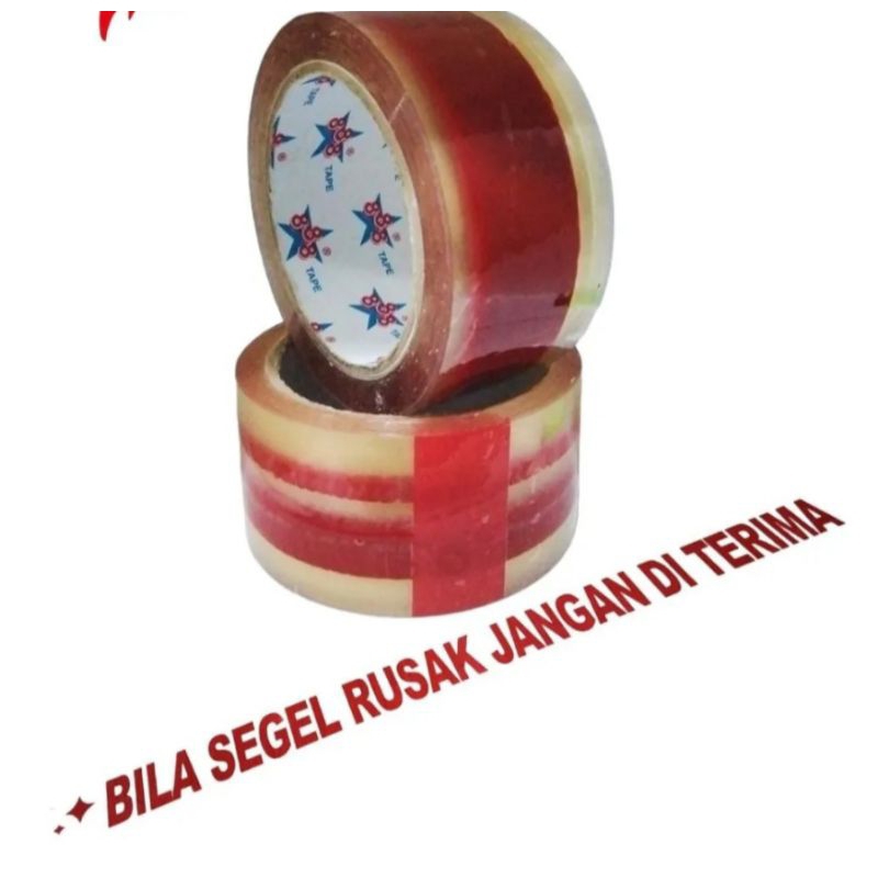 

lakban fragile transparan bening sexurity seal 45x90y