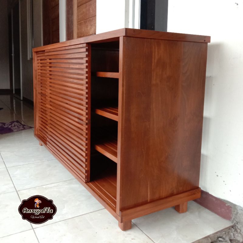 Tempat Penyimpanan, Meja Lemari Sepatu Kayu Jati, Soap Curing Rack, Soap Drying Rack, Rak Sabun, Rak